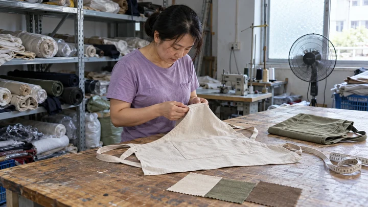 Illustrative scene: Comparing fabric and apparel samples