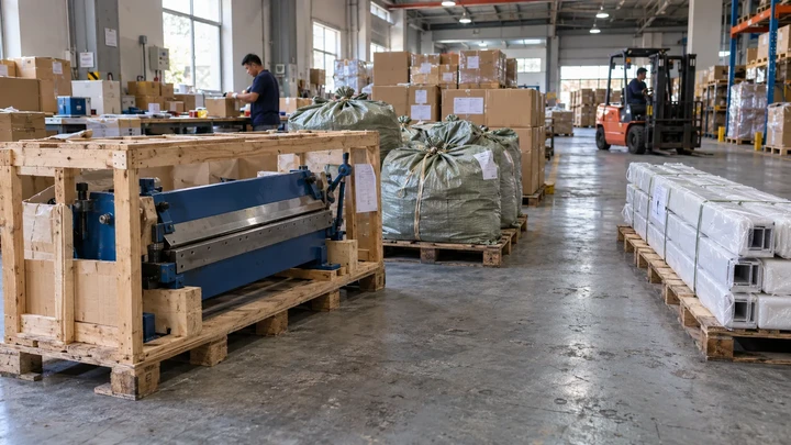 Illustrative scene: Consolidating mixed sourced goods