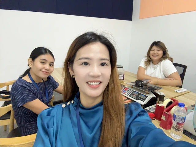 PGH colleagues and a customer during an in-person visit